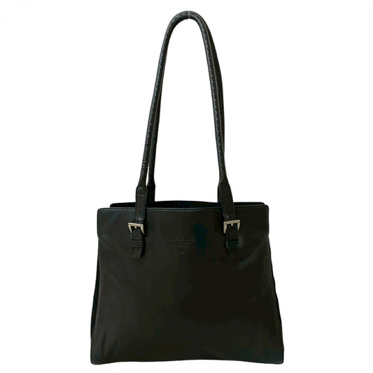 PRADA Shoulder Bag leather black