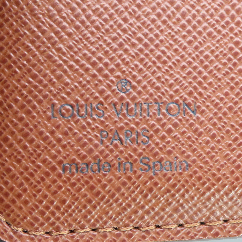 LOUIS VUITTON Bifold Wallet M61667 Monogram Brown Compact zip Women Used Authentic