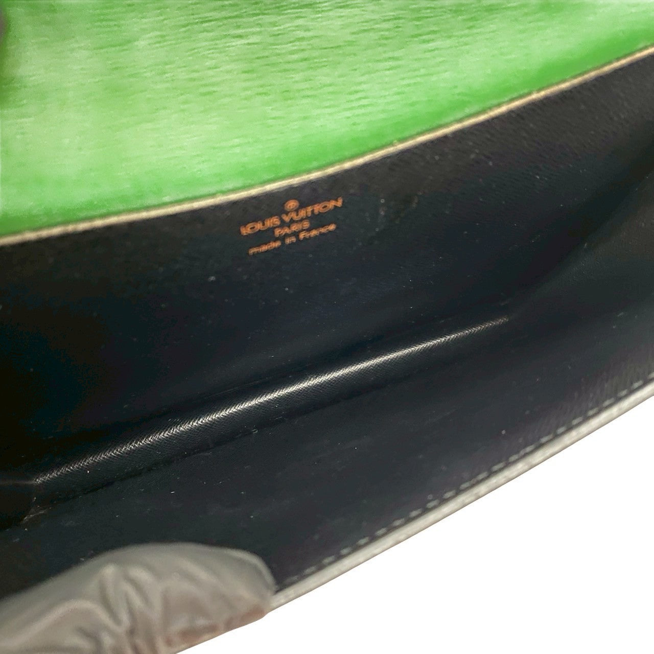 LOUIS VUITTON Shoulder Bag Epi Leather green Epi Grenel