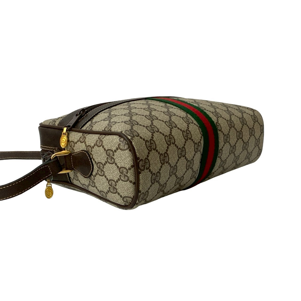 GUCCI Shoulder Bag leather Brown Sherry line