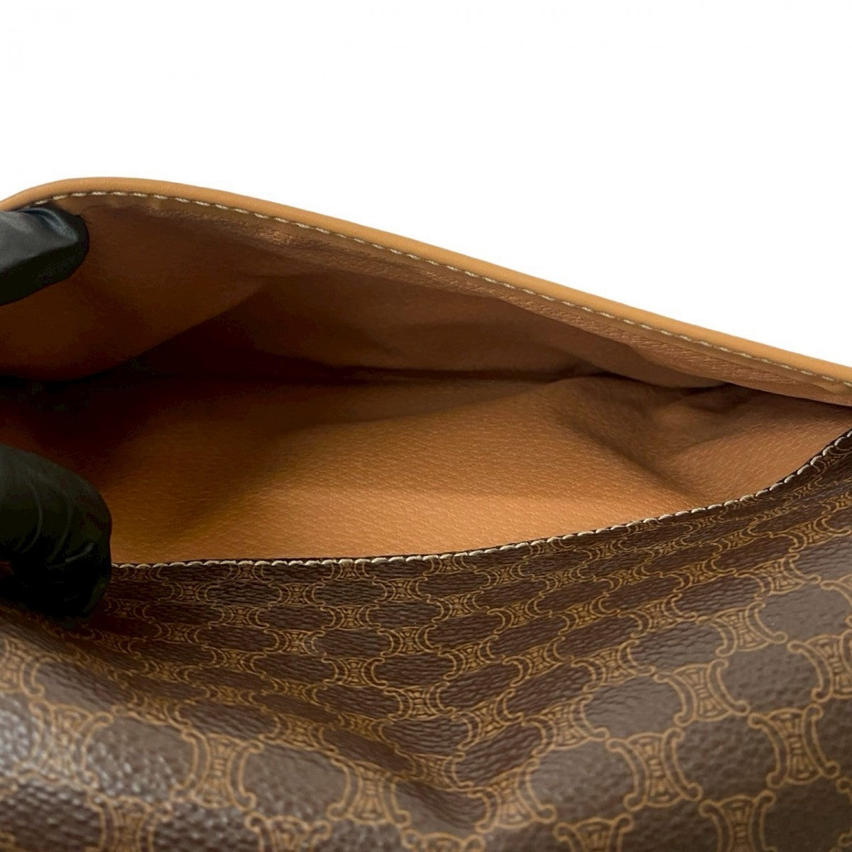 CELINE Shoulder Bag leather Brown