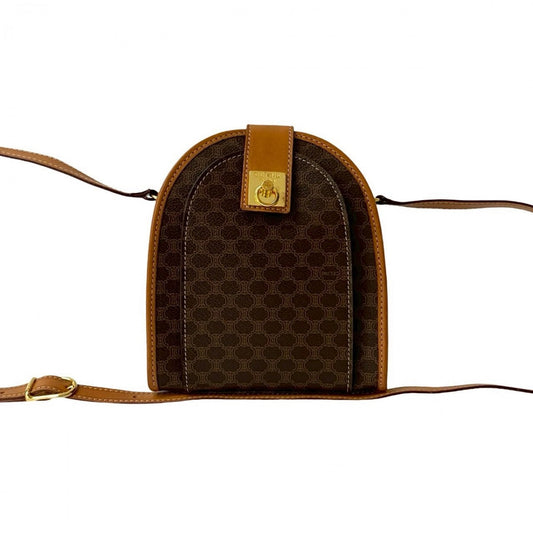 CELINE Shoulder Bag leather Brown