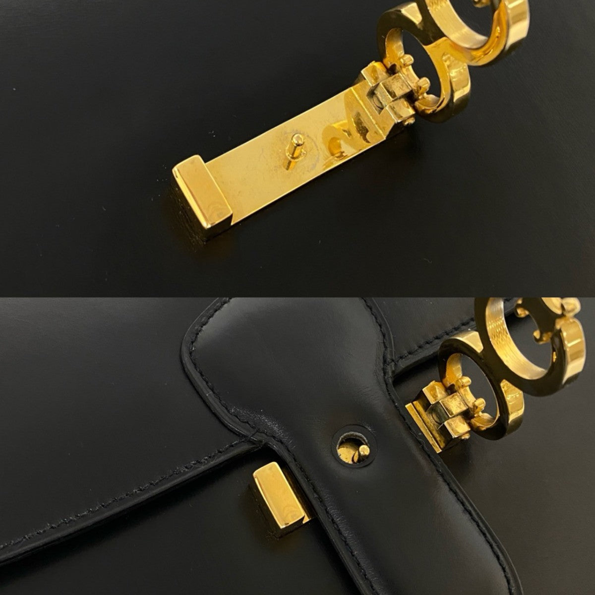 CELINE Shoulder Bag Calfskin black