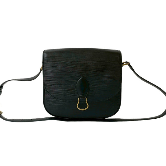 LOUIS VUITTON Shoulder Bag Epi Leather black Epi Saint-Cloud