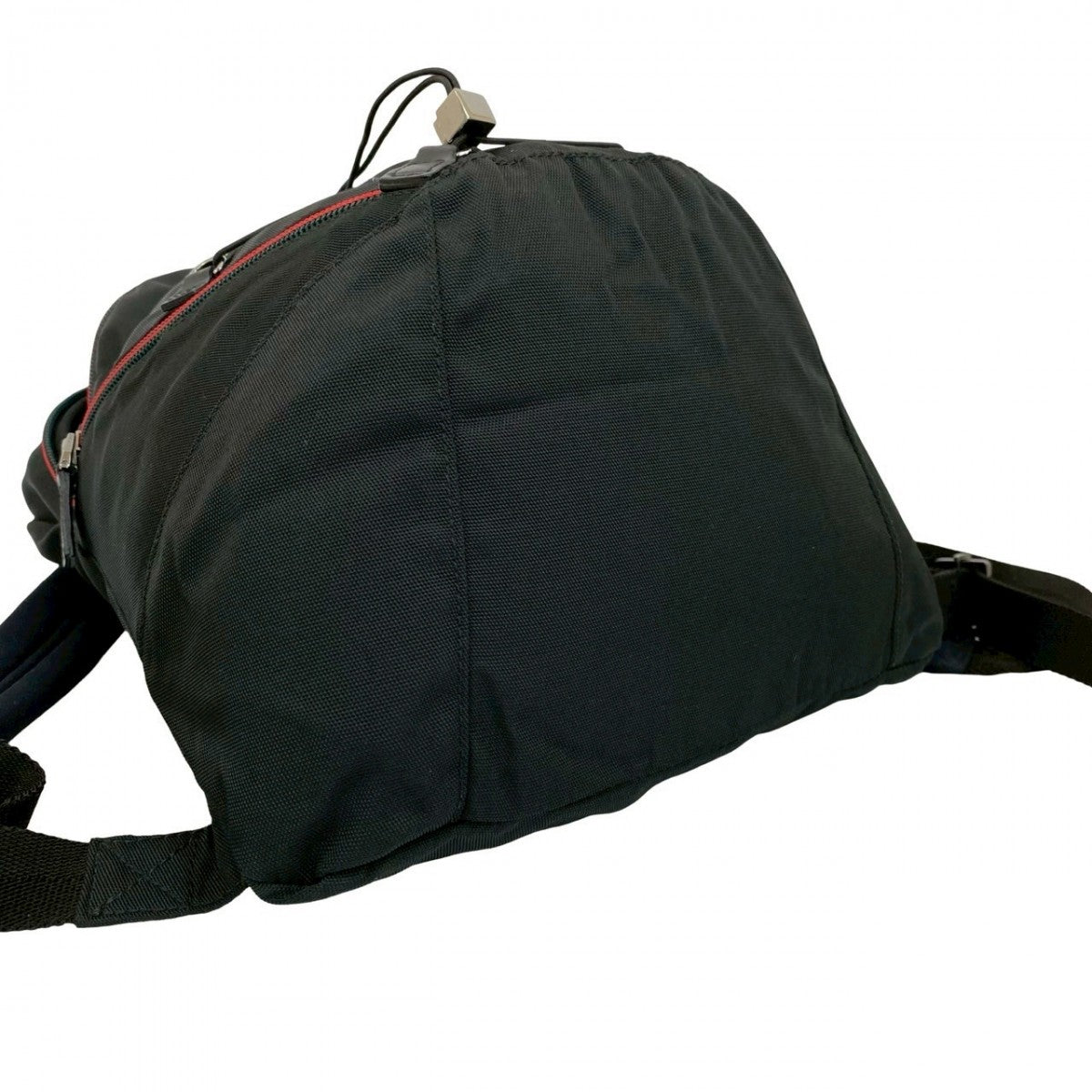 GUCCI Backpack Nylon, Leather black Sherry line Women(Unisex) Used Authentic