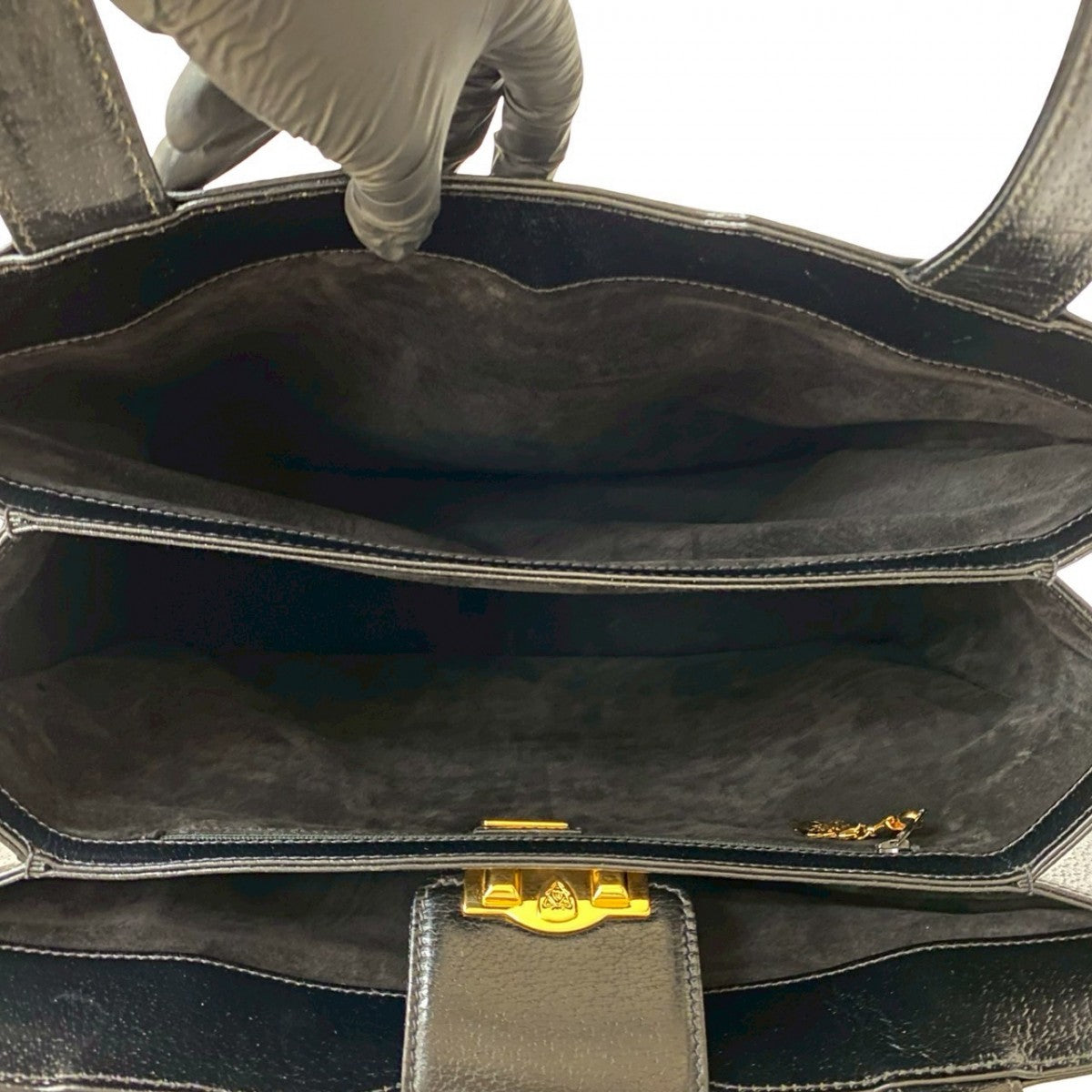 GUCCI Tote Bag leather black