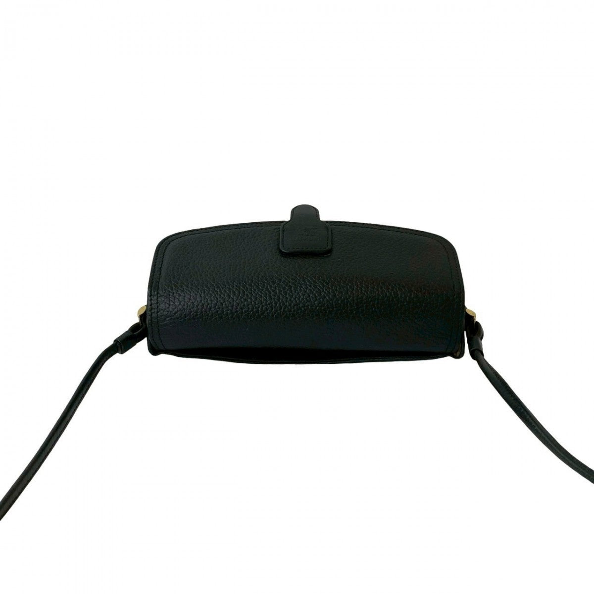 BURBERRY Shoulder Bag leather black Shadow Horse logo Nova Check Women Used Authentic