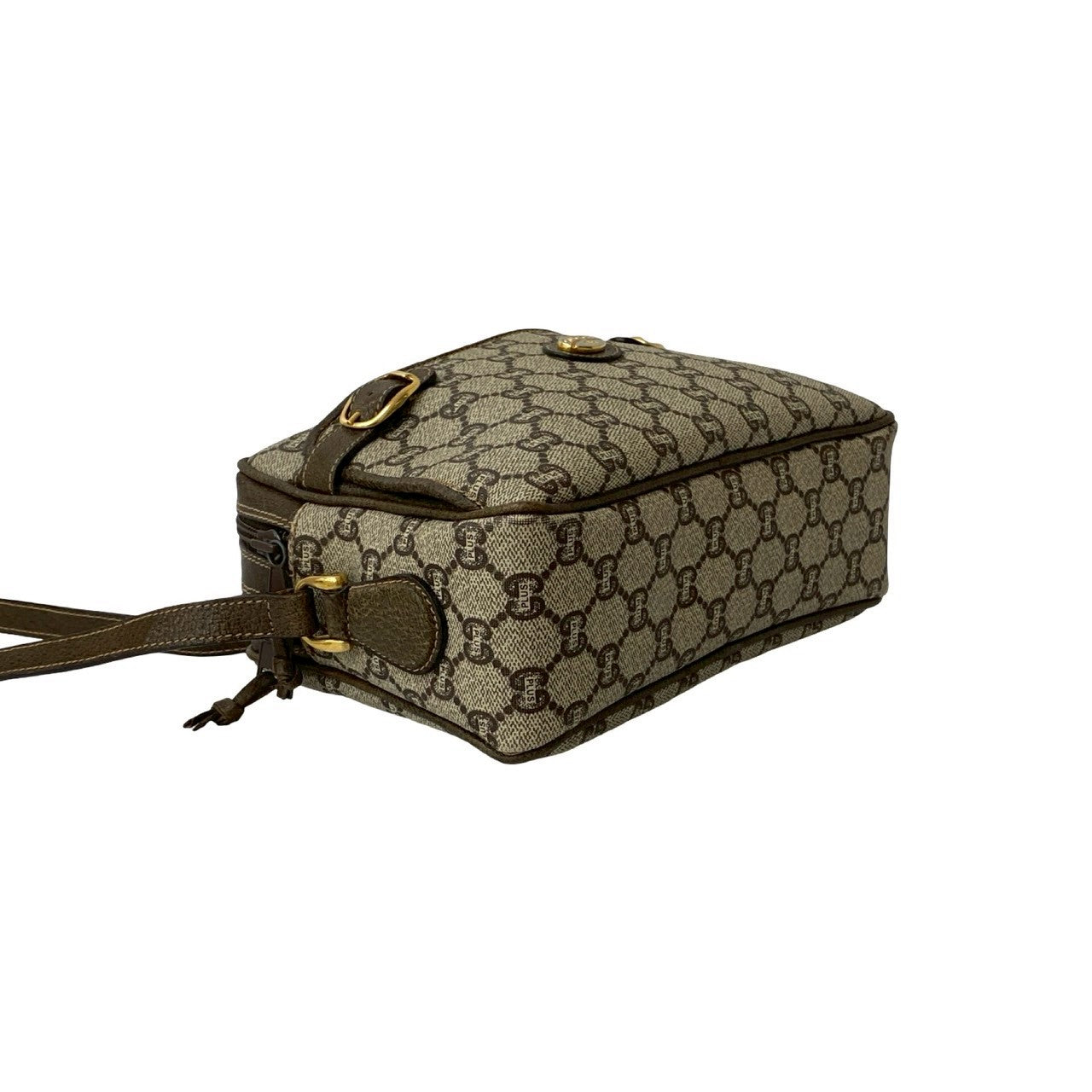 GUCCI Shoulder Bag leather Brown