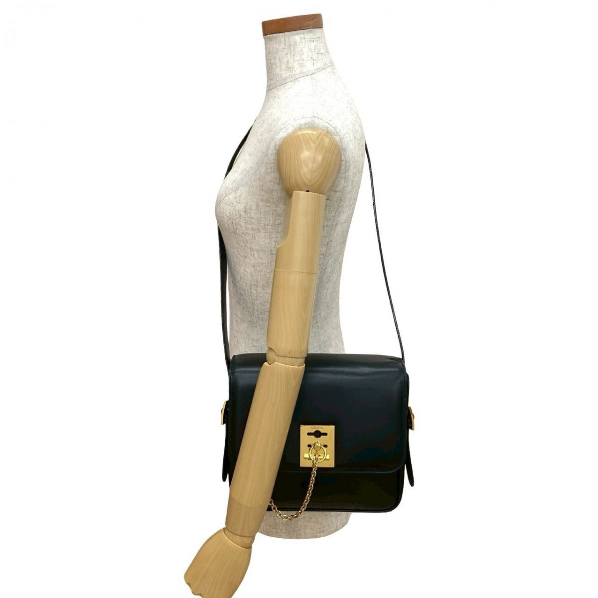 CELINE Shoulder Bag Calfskin black