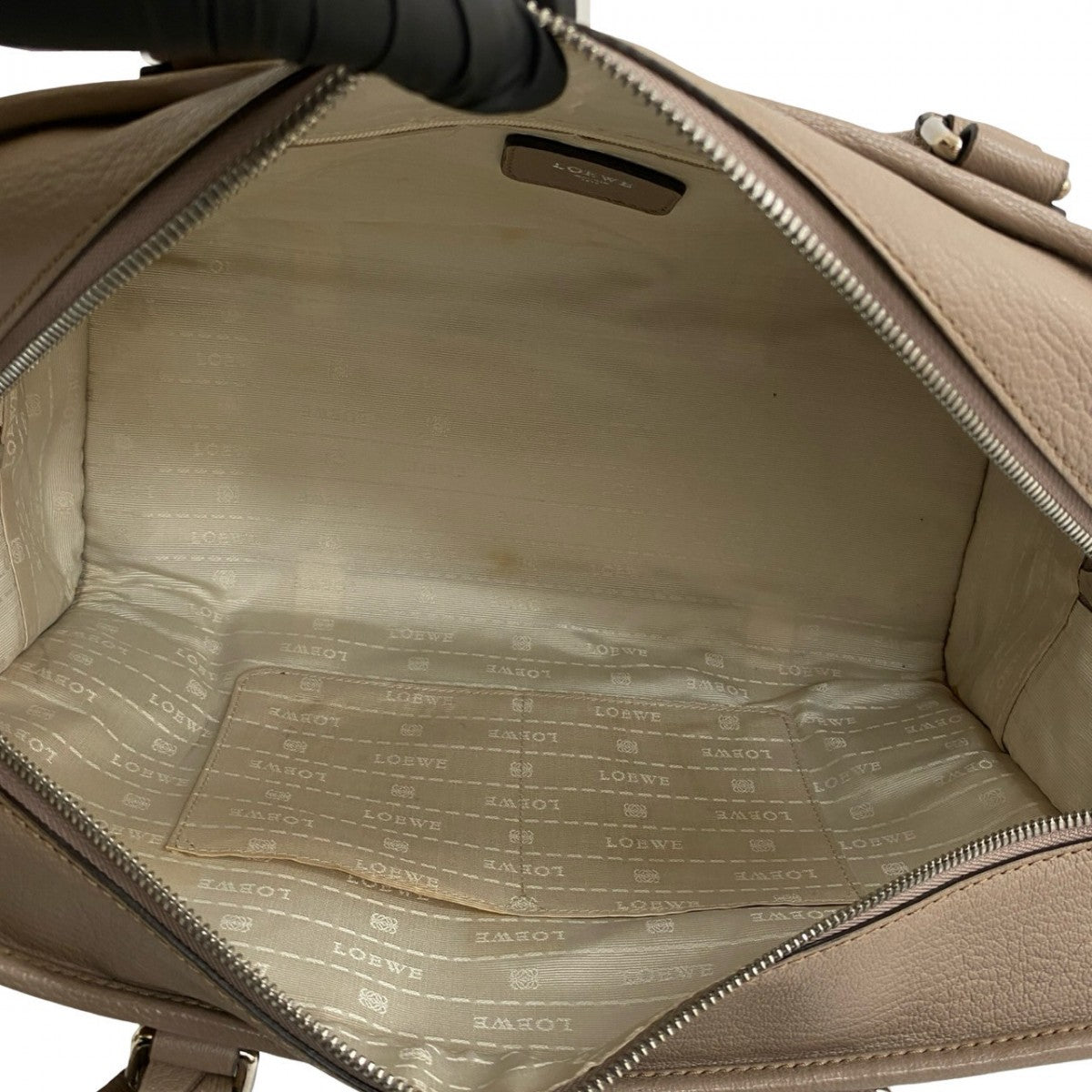 LOEWE Handbag leather beige Amazona 36