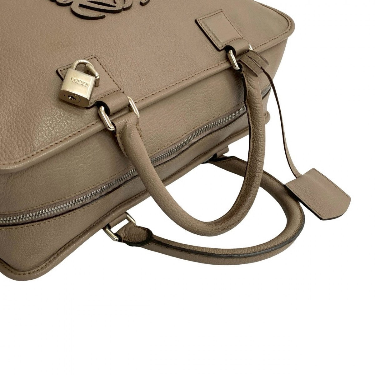 LOEWE Handbag leather beige Amazona 36