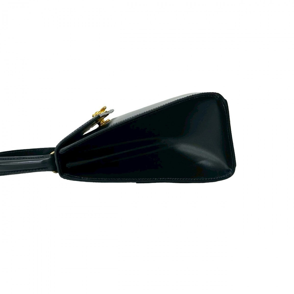 CELINE Shoulder Bag leather Navy