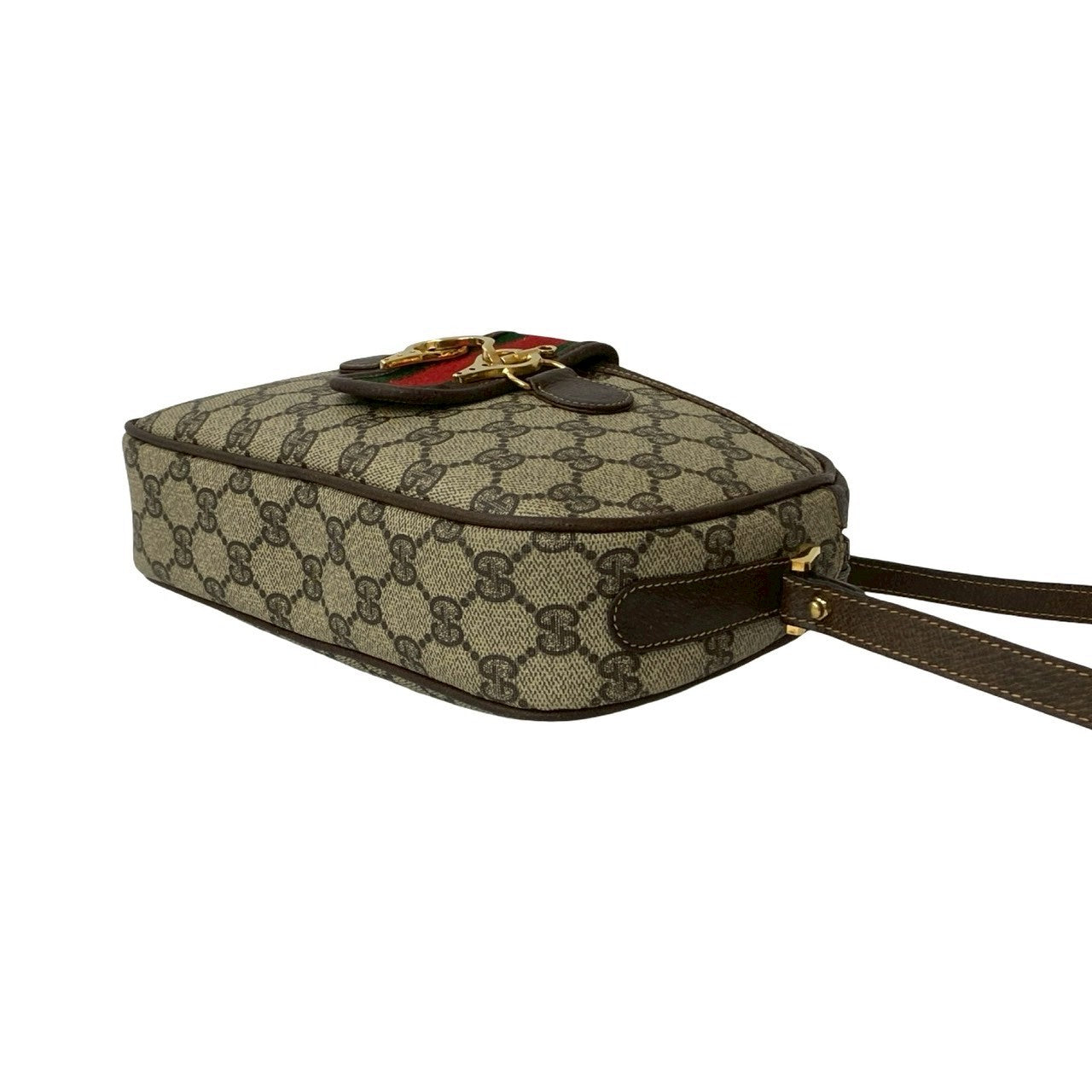 GUCCI Shoulder Bag leather Brown Sherry line