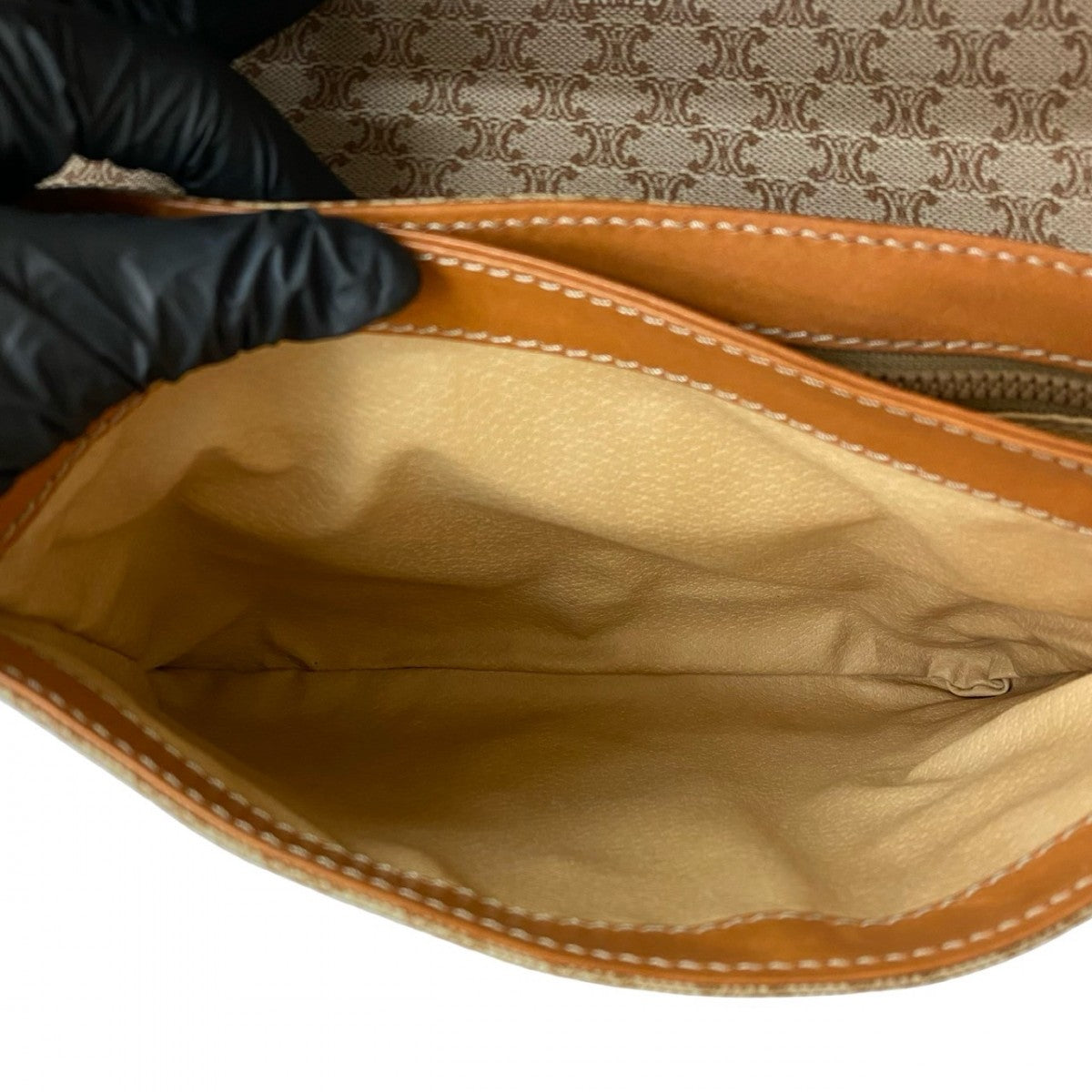 CELINE Shoulder Bag leather Brown