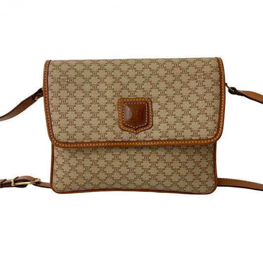 CELINE Shoulder Bag leather Brown