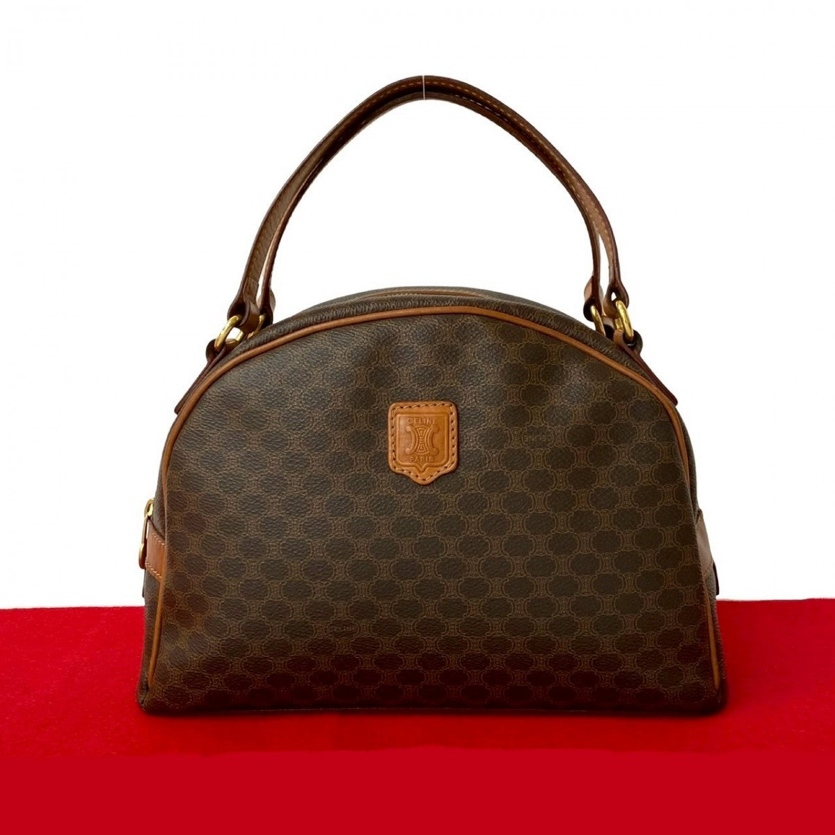 CELINE Shoulder Bag leather Brown