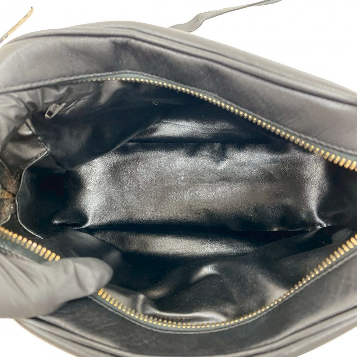 CELINE Shoulder Bag leather black