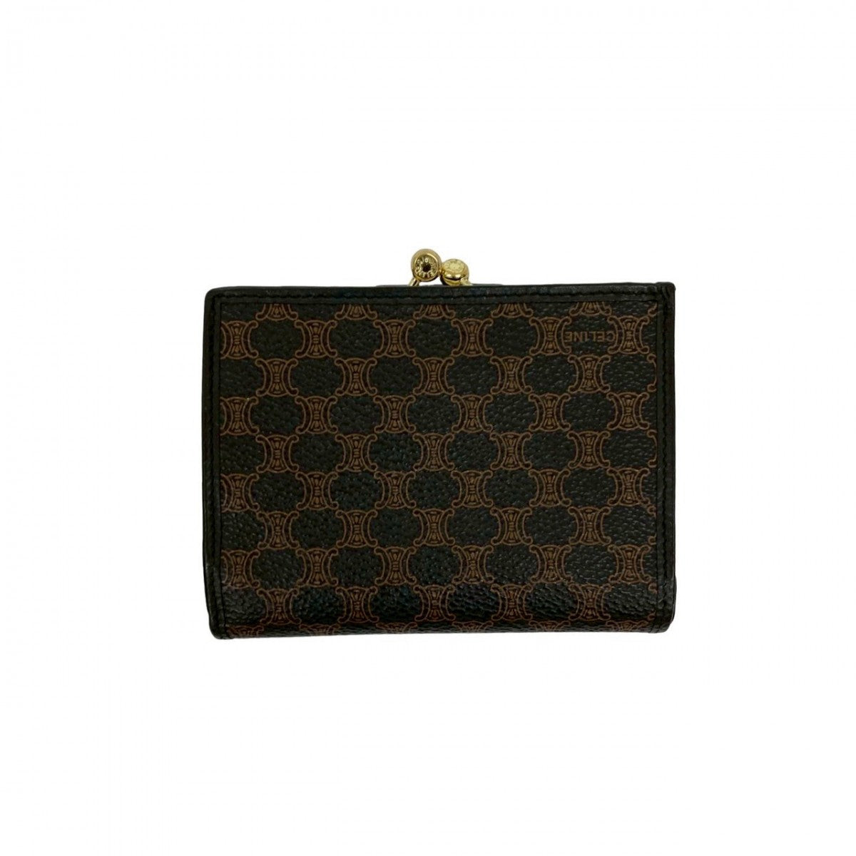 CELINE Bifold Wallet leather black