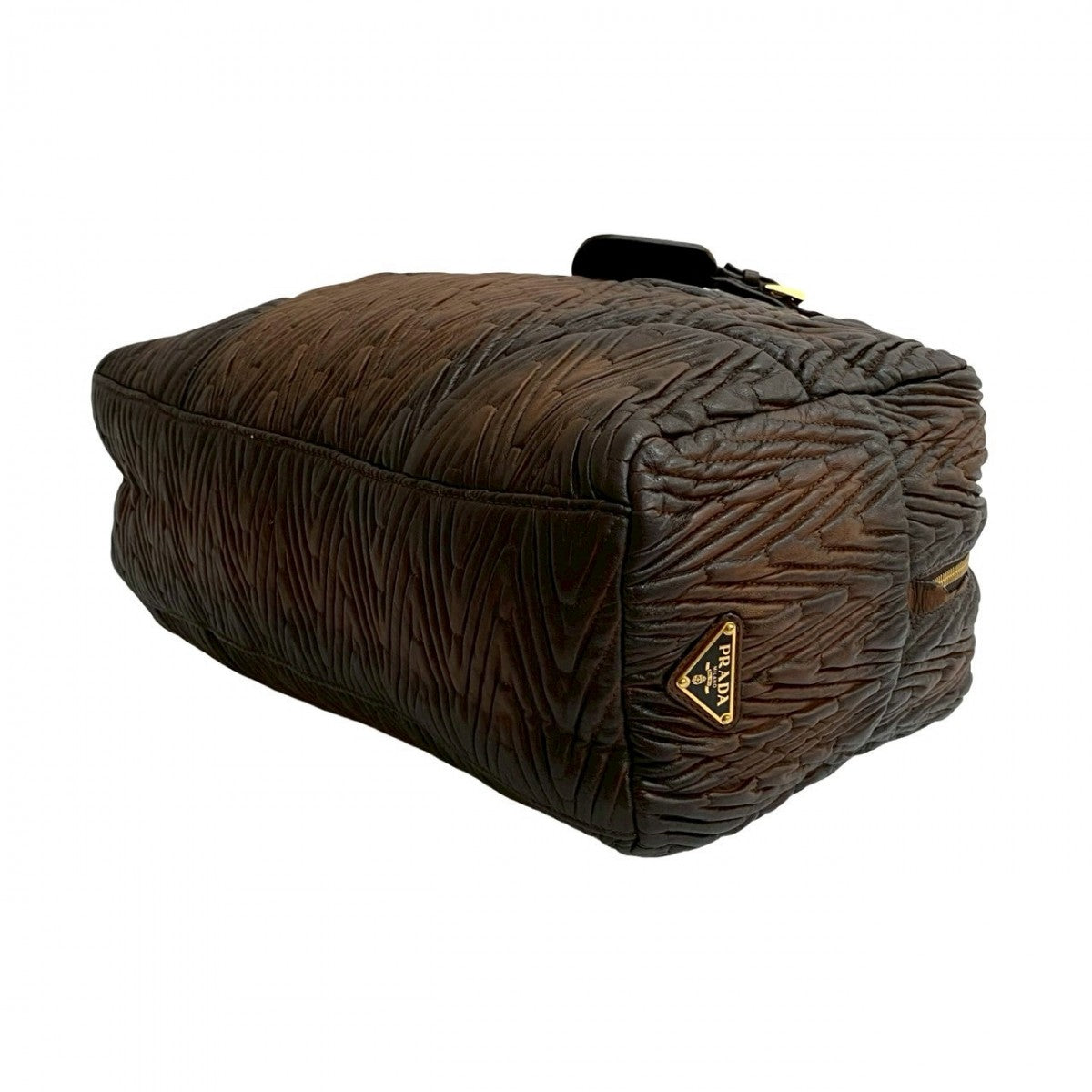 PRADA Handbag leather Brown