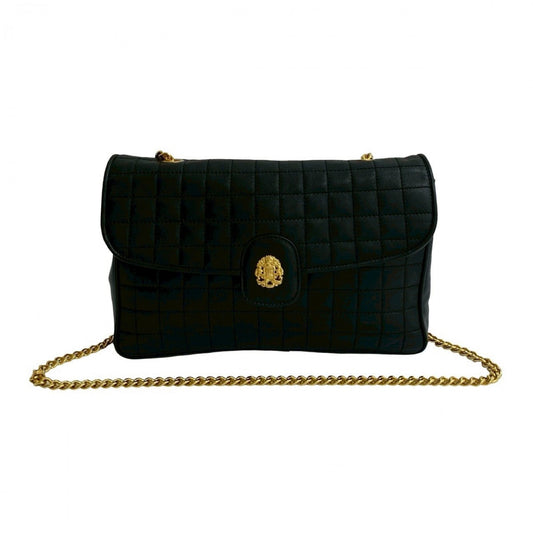 CELINE Shoulder Bag leather black