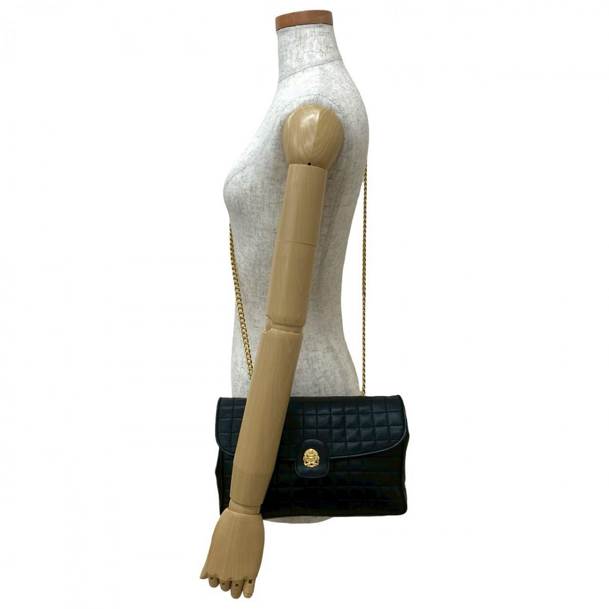 CELINE Shoulder Bag leather black