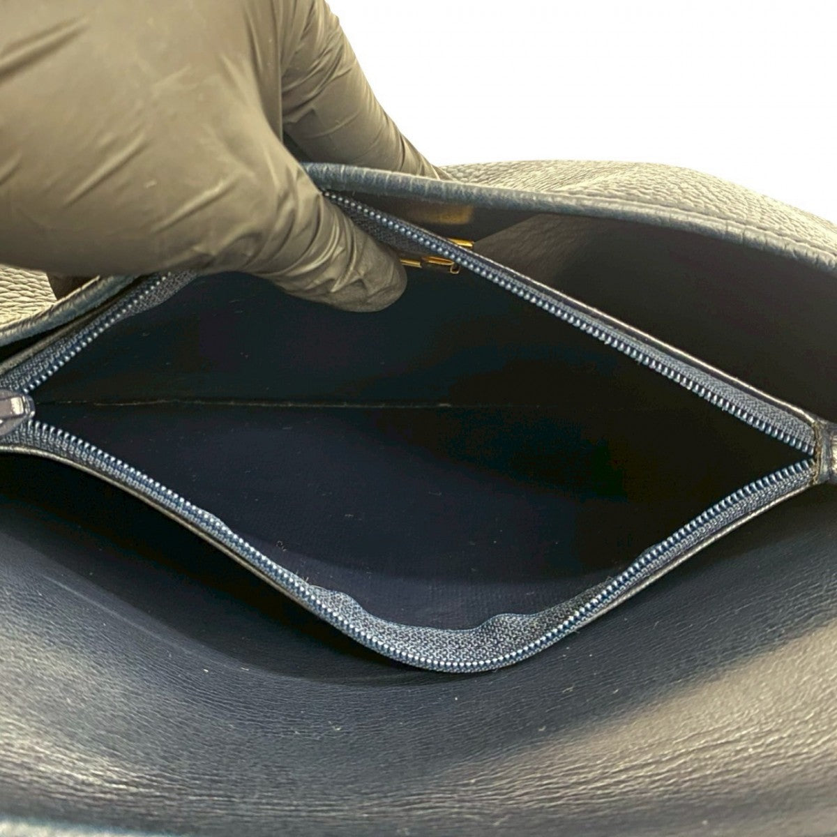 Dior Shoulder Bag leather Navy