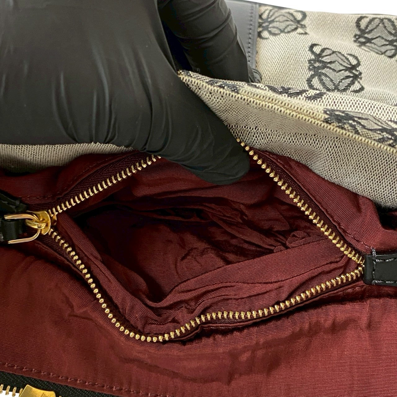 LOEWE Shoulder Bag leather gray