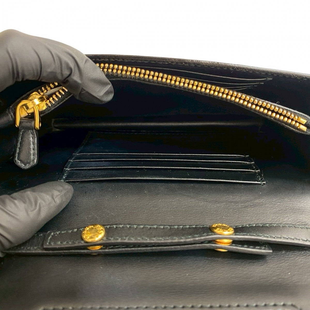 PRADA Shoulder Bag leather black
