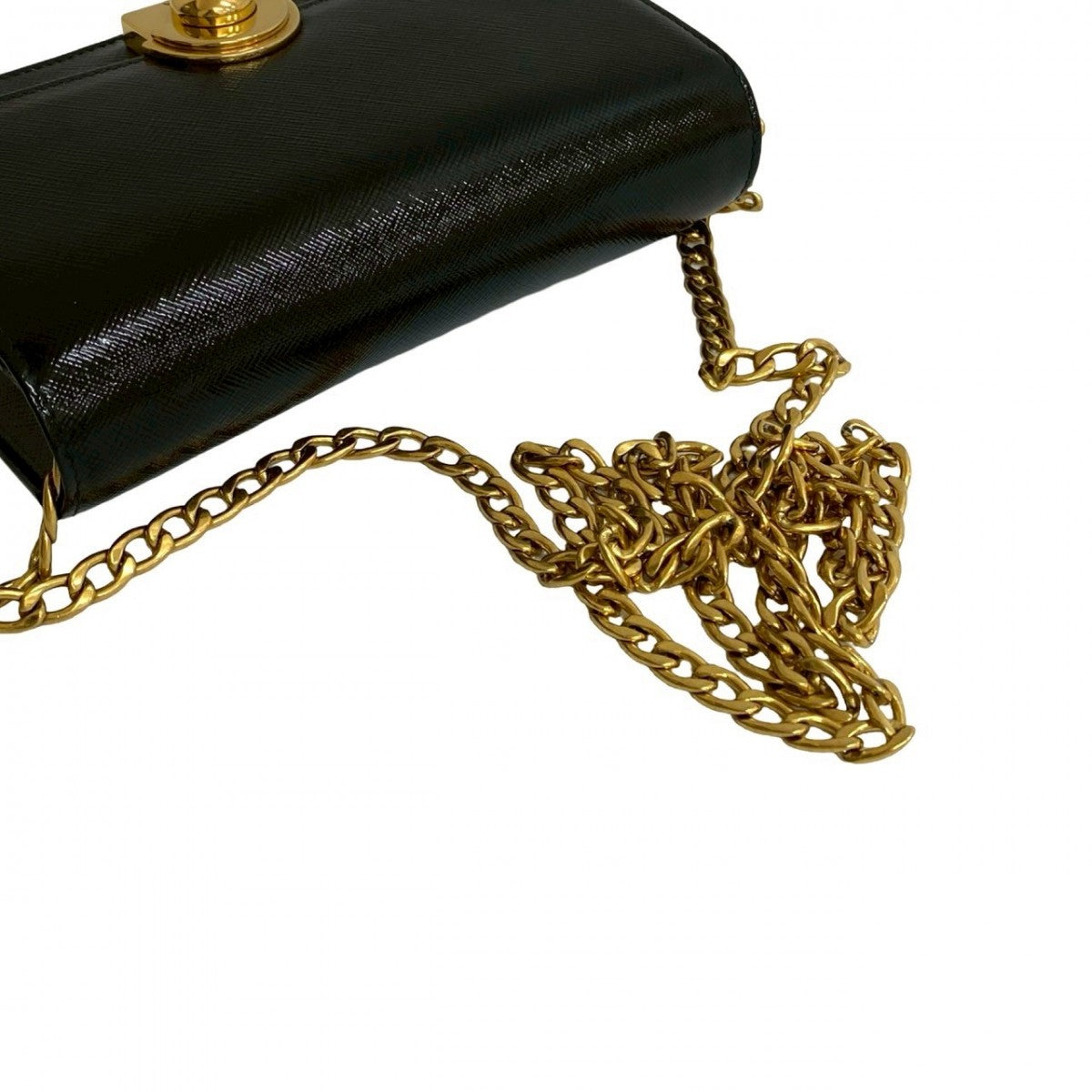 PRADA Shoulder Bag leather black