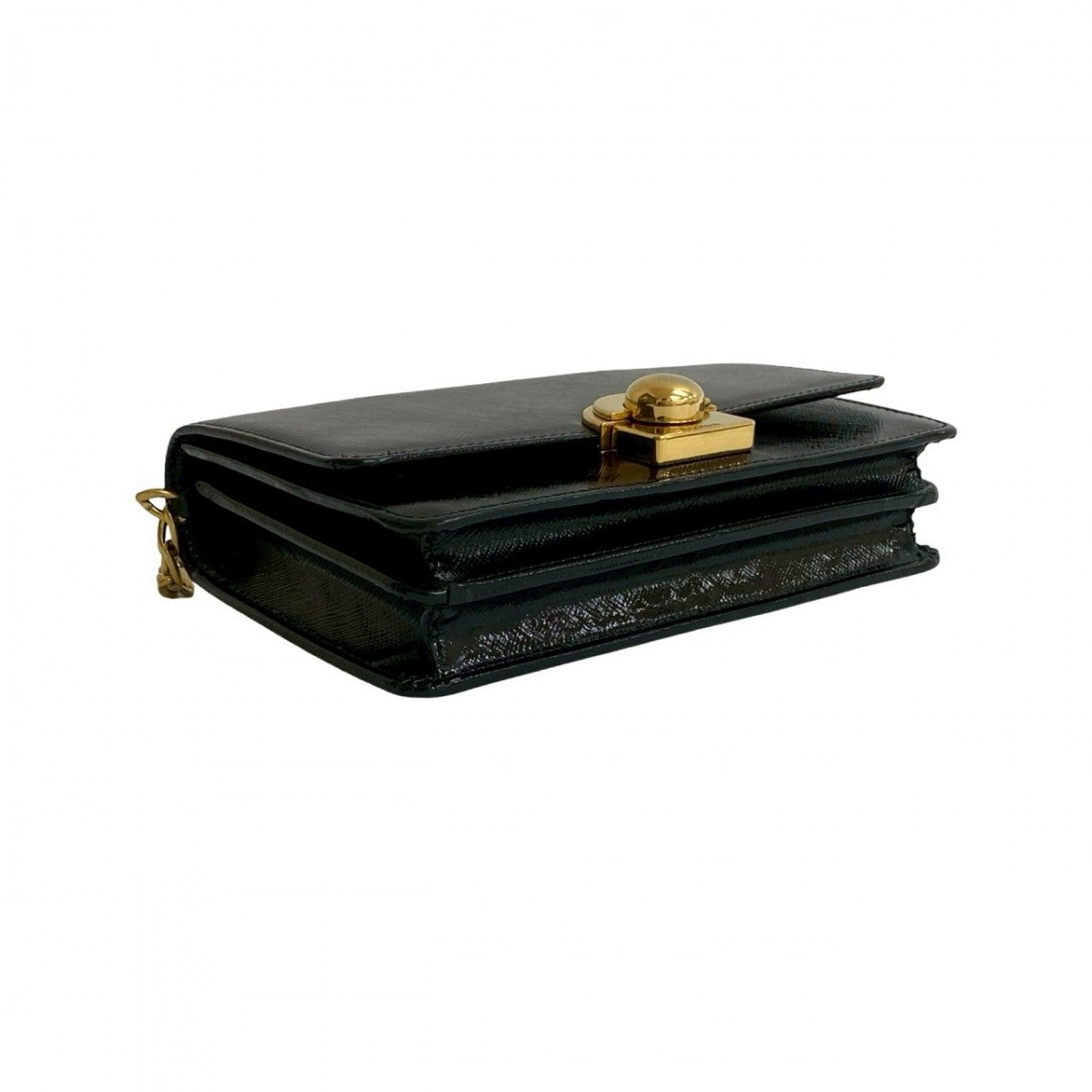 PRADA Shoulder Bag leather black