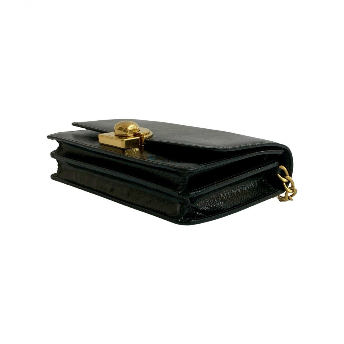 PRADA Shoulder Bag leather black