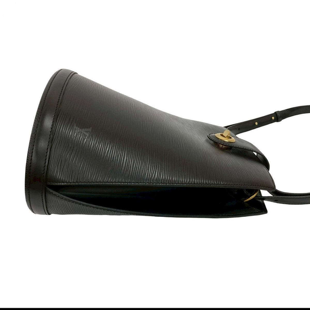 LOUIS VUITTON Shoulder Bag Epi Leather black Epi Cluny