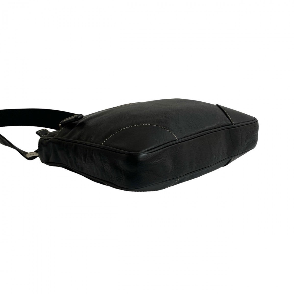 PRADA Shoulder Bag leather black