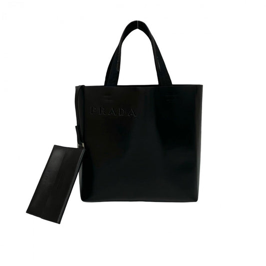 PRADA Handbag leather black