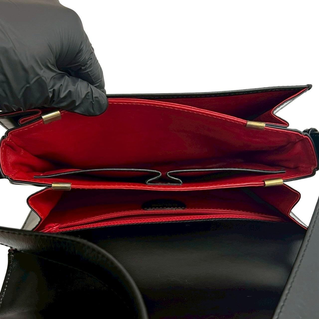 CELINE Shoulder Bag leather black