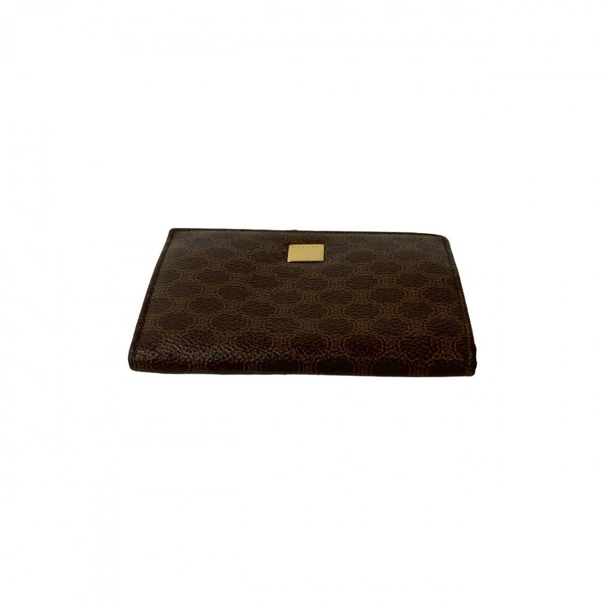 CELINE Coin case leather Brown