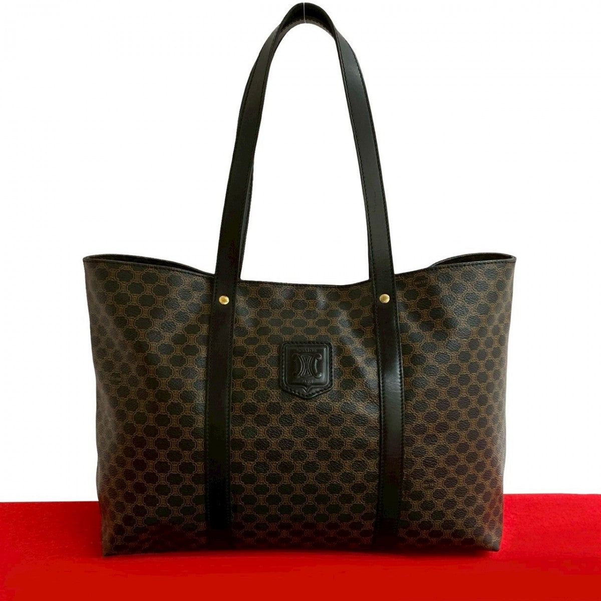 CELINE Tote Bag leather black