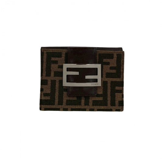 FENDI Bifold Wallet leather Brown