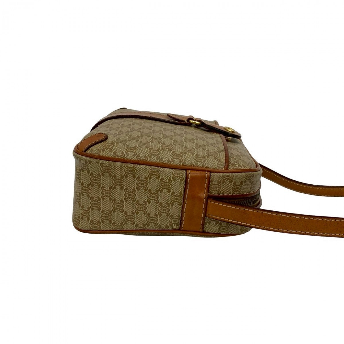 CELINE Shoulder Bag leather beige