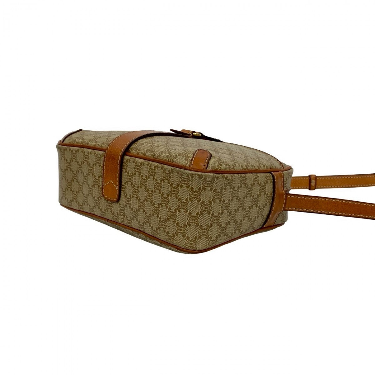 CELINE Shoulder Bag leather beige