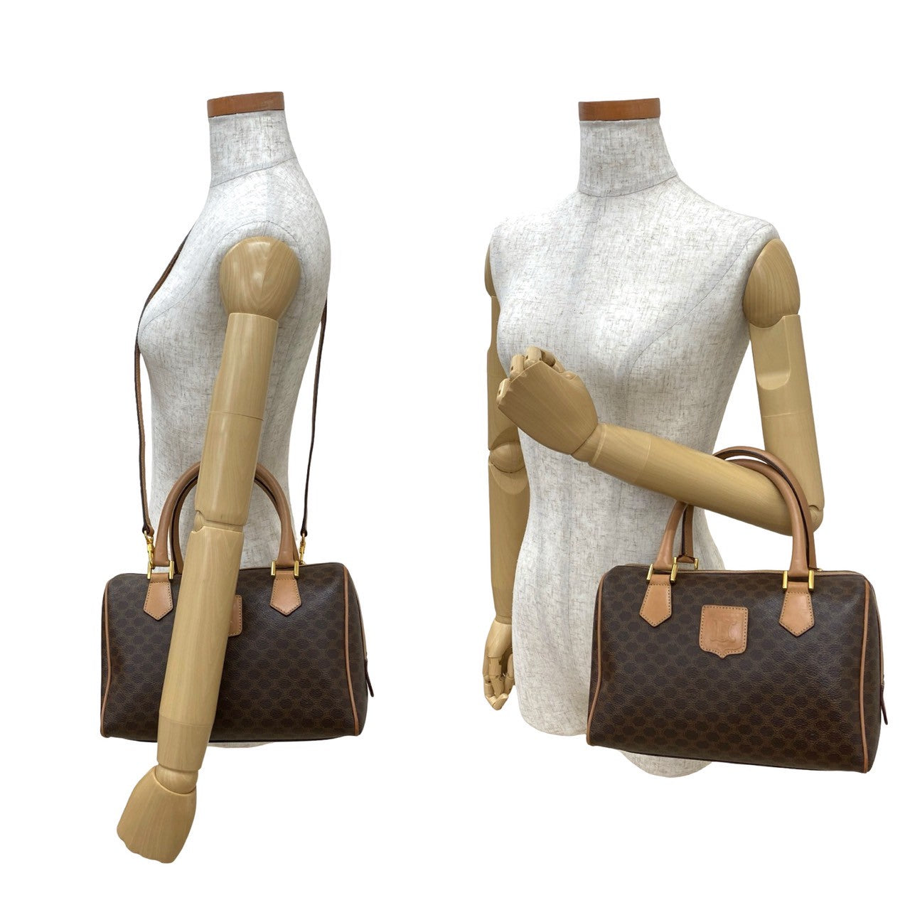 CELINE Shoulder Bag leather Brown