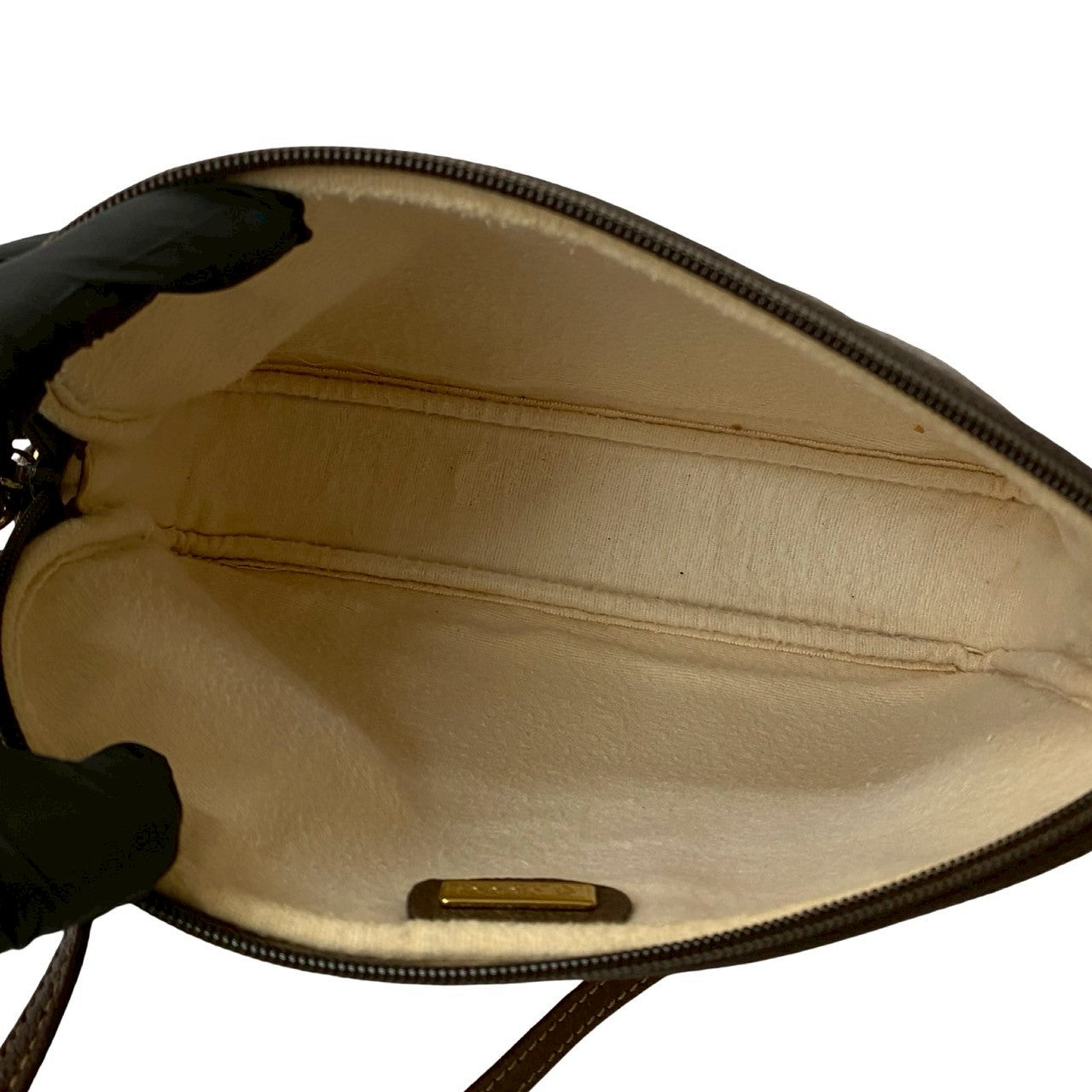 GUCCI Shoulder Bag leather Brown