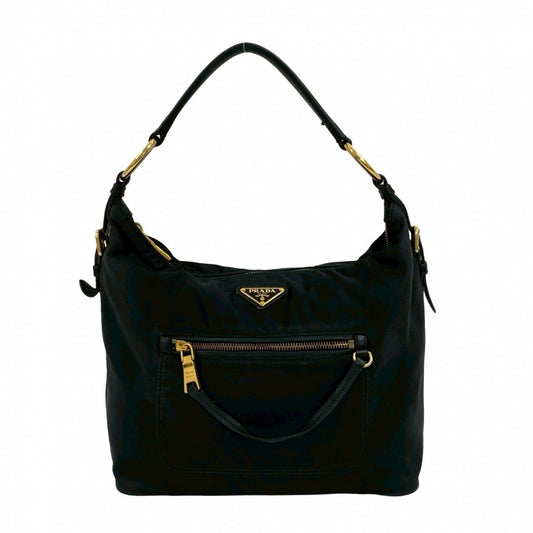 PRADA Shoulder Bag Nylon black