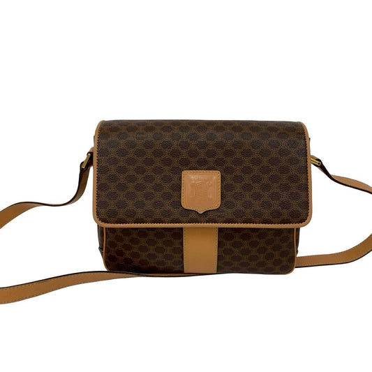 CELINE Shoulder Bag leather Brown