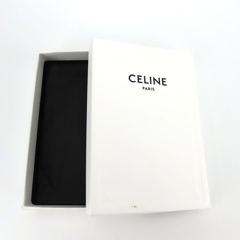 CELINE Coin case 10D222BQ3.38NO PVC, Leather black Triomphe Women Used Authentic