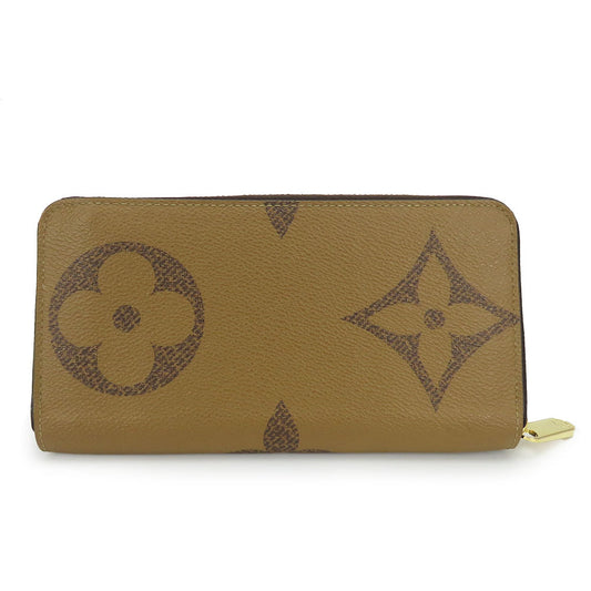 LOUIS VUITTON Long Wallet Purse M69353 Monogram Giant Reverse Brown Zippy wallet Women(Unisex) Used Authentic