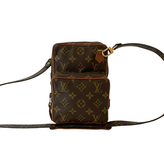 LOUIS VUITTON Shoulder Bag leather Brown Monogram Amazone
