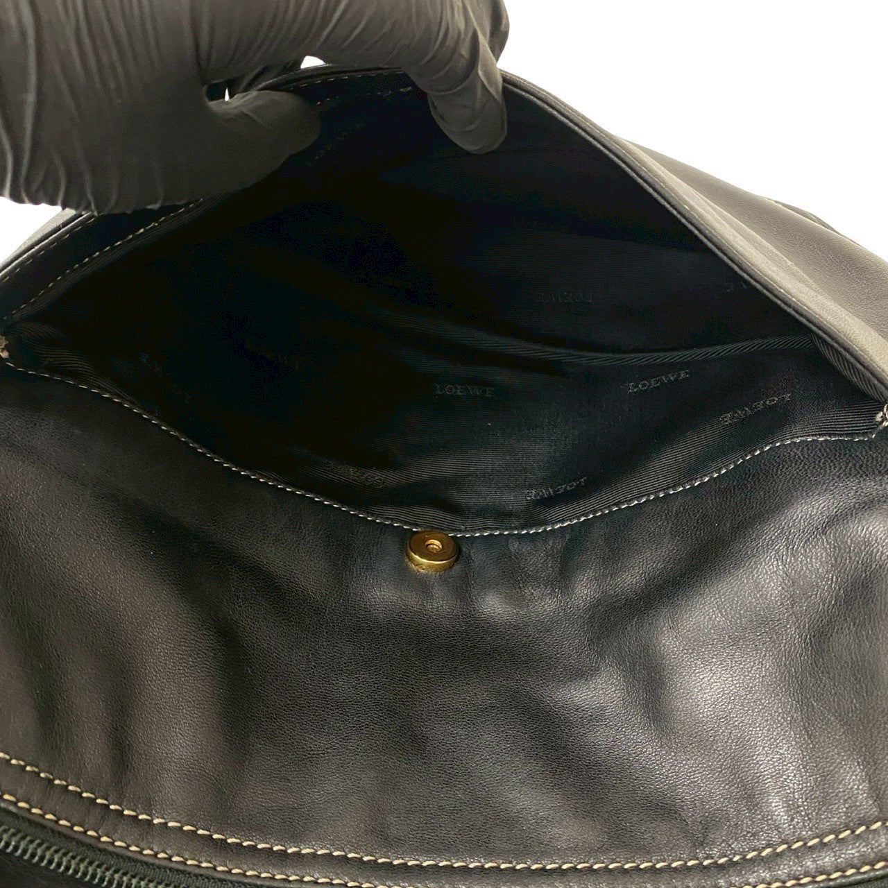 LOEWE Shoulder Bag leather black