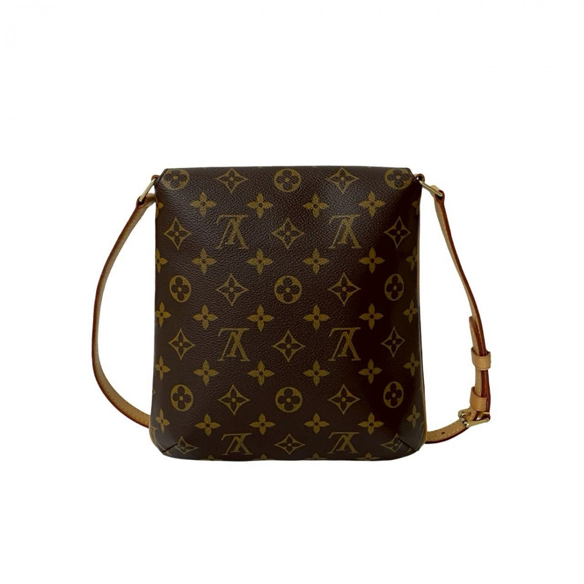 LOUIS VUITTON Shoulder Bag leather Brown Monogram Musette Salsa