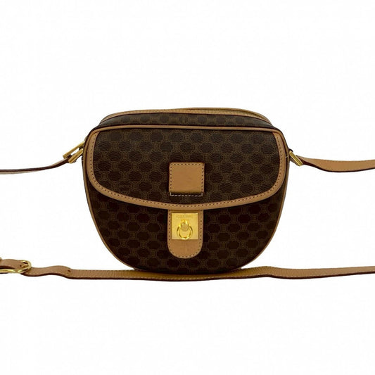 CELINE Shoulder Bag leather Brown